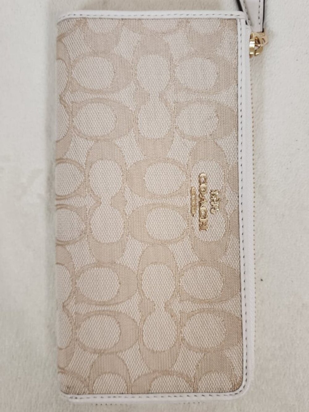 Coach long zip around wallet